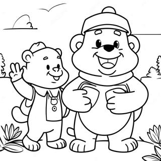 Halaman Mewarna Beruang Berenstain Yang Adventurous 85032-26074