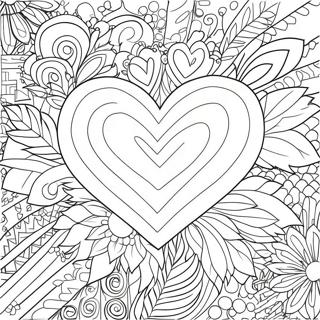 Halaman Mewarna Hati Hari Valentine 85236 26231