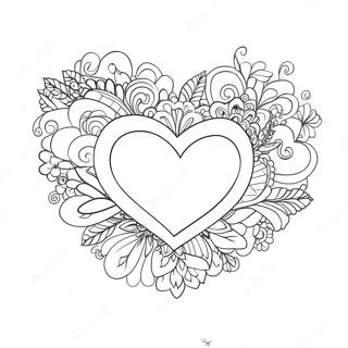 Halaman Mewarna Hati Hari Valentine 85236 26232