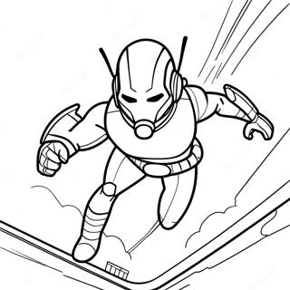 Halaman Mewarna Ant Man Dalam Aksi 85390-26351