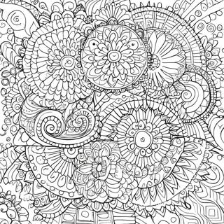 Halaman Mewarna Bulatan Mandala Yang Rumit 85547-26483