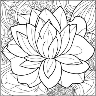 Halaman Mewarna Kelopak Lotus Yang Besar 85676-26584