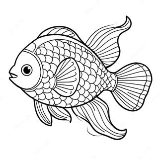 Ikan Emas Halaman Mewarna