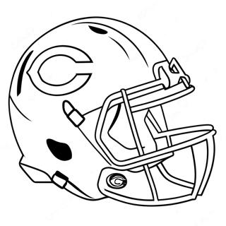 Halaman Mewarna Helmet Chicago Bears 85855-26720