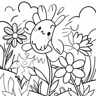 Halaman Mewarna Taman Bunga Berwarna Warni 85930 26775