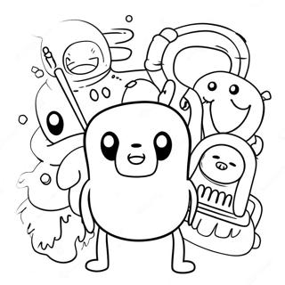 Halaman Mewarna Watak Adventure Time 86084-26892