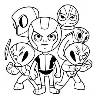 Rangkaian Kartun Halaman Mewarna