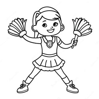 Halaman Mewarna Pemberi Sorakan Raiders Yang Beraksi 86160-26955