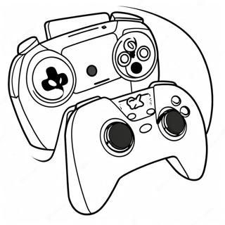 Halaman Mewarna Pengawal Dualsense Ps5 86312 27073