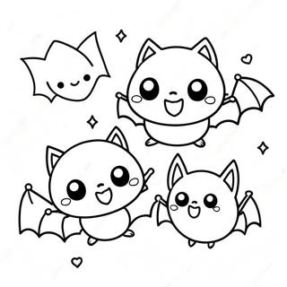 Halloween Kawaii Halaman Mewarna