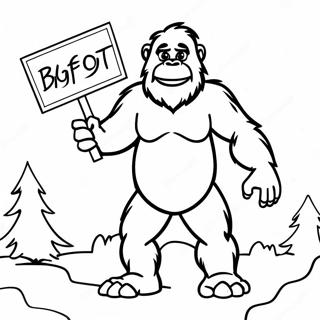 Bigfoot Halaman Mewarna