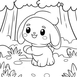 Rilakkuma Cinnamoroll Halaman Mewarna