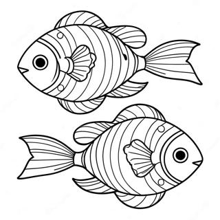 Ikan Tropika Berwarna Warni Halaman Mewarna 87212-27779
