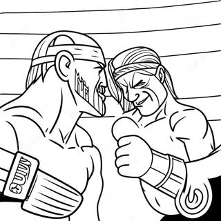 Halaman Mewarna Pertandingan Kejuaraan Wwe 87261 27809