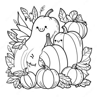 Halaman Mewarna Penuaian Gembira 87623 28097