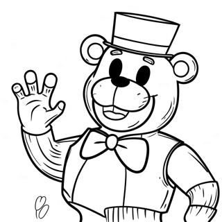 Halaman Mewarna Freddy Fazbear Yang Menyeramkan 87748-28186