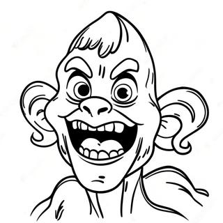 Halaman Mewarna Makhluk Menyeramkan Goosebumps 87852-28456