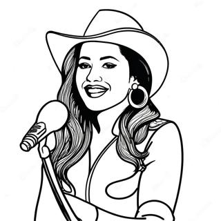 Halaman Mewarna Selena Quintanilla 87901-28483