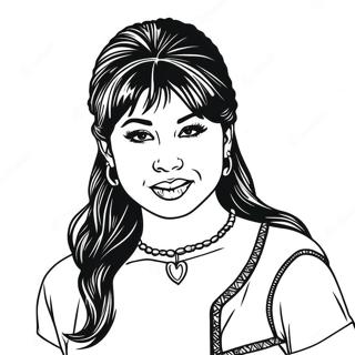 Halaman Mewarna Selena Quintanilla 87901-28484