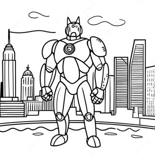 Halaman Mewarna Pemandangan Bandar Pacific Rim 88264 28773