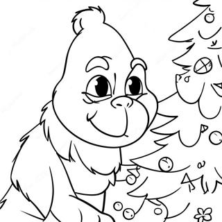 Grinch Mencuri Pokok Krismas Gambar Mewarna 8838-575