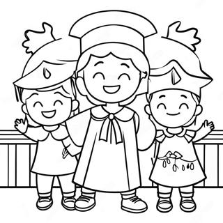 Halaman Mewarna Majlis Graduasi Tadika Yang Ceria 88677 29095