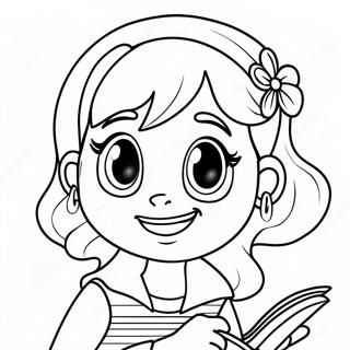 Halaman Mewarna Watak Dork Diaries Yang Lucu 88983-29317