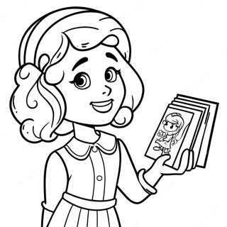 Halaman Mewarna Watak Dork Diaries Yang Lucu 88983-29318