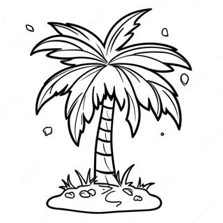 Halaman Mewarna Pokok Palma Kartun 89061-29382