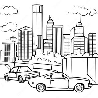 Halaman Mewarna Pemandangan Bandar Gta 89422 29662