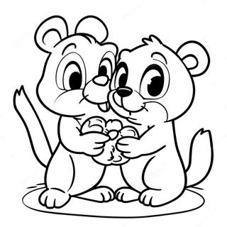 Chip Dan Dale Halaman Mewarna