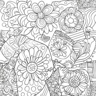 Halaman Mewarna Corak Preppy Chic 89678 29860