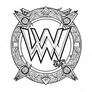 Halaman Mewarna Logo Wwe 90533-30522