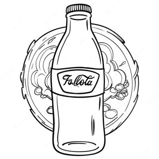 Halaman Mewarna Botol Nuka Cola Fallout 91098 31033