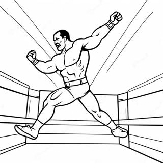 Halaman Mewarna Wwe Penzin Melompat Ke Atas Lawan 91122-31046