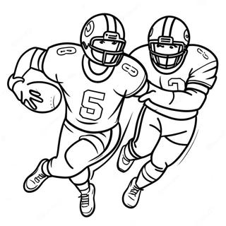 Halaman Mewarna Pemain Bola Sepak Dalam Aksi 91457-31307