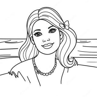 Barbie Di Pantai Halaman Mewarna 915 1674