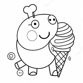 Peppa Pig Dengan Kon Ais Krim Berwarna Warni 92246 31927