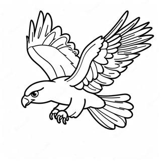 Halaman Mewarna Helang Megah Dalam Penerbangan 92350-32007