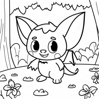 Halaman Mewarna Rouge The Bat Yang Berani Di Hutan 92431 32077