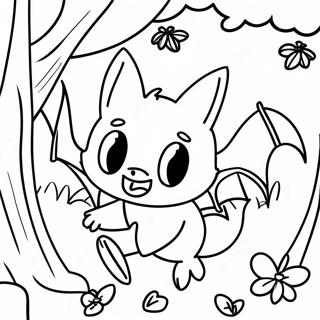 Halaman Mewarna Rouge The Bat Yang Berani Di Hutan 92431 32078