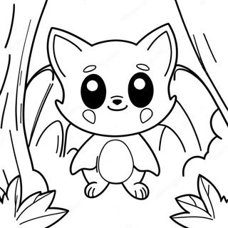 Halaman Mewarna Rouge The Bat Yang Berani Di Hutan 92431 32079