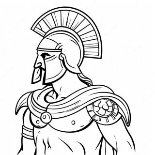 Halaman Mewarna Pahlawan Yunani Yang Heroik 92535-32159