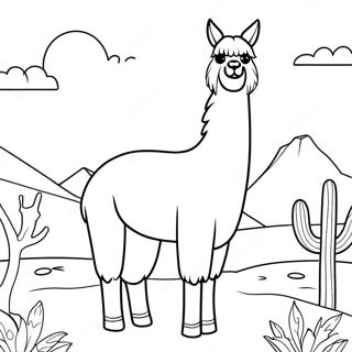 Halaman Mewarna Llama Llama 92582-32182