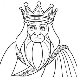 Halaman Mewarna Raja Tua Yang Bijaksana 92841 32398