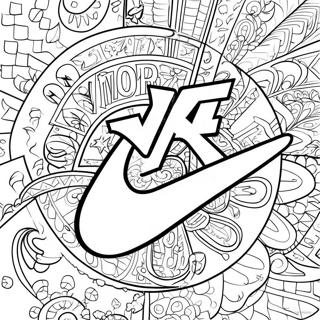 Halaman Mewarna Logo Nike 9289-1395