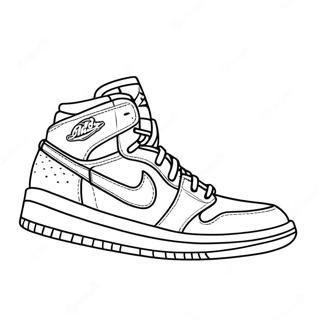 Halaman Mewarna Air Jordan Dunking 9291 208