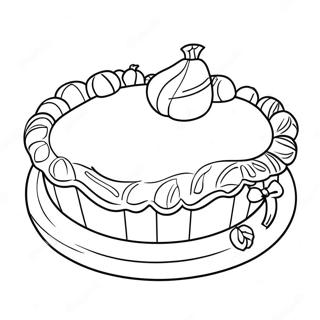 Halaman Mewarna Pai Labu Yang Meriah 93253 32719