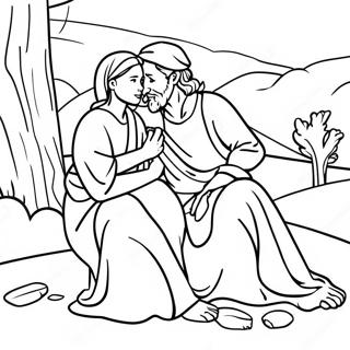 Halaman Mewarna Samaria Yang Baik Dan Penyayang 93482-32888