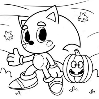 Halaman Mewarna Sonic Halloween 93533-32924